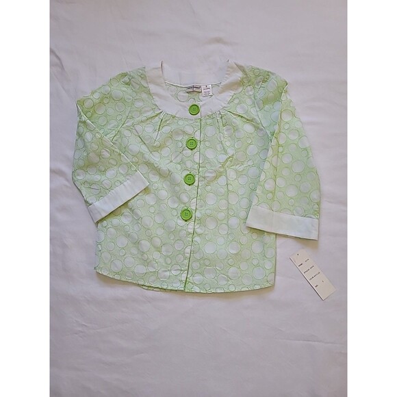 Harve Benard Womens Green Blazer Size S Green CROP jacket Summer - Picture 2 of 7